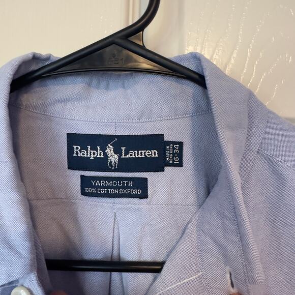 Ralph Lauren Yarmouth Oxford Long Sleeve Button Down Dress Shirt Size 16-34 Pony - Picture 4 of 9